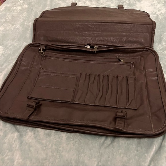 Monarch Luggage Company Leather Briefcase Computer Bag - Picture 2 of 7